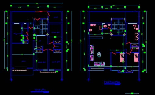 دانلود پلان ساختمان 6 طبقه در اتوکد AutoCAD